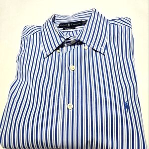 Ralph Lauren Blue Striped Men's Shirt